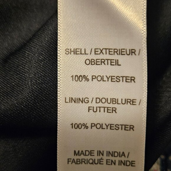 Aidan Mattox black beaded fringed cocktail dress, size 12 - Picture 6 of 6